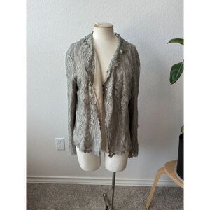Worth Women's Gray Lace Light Jacket